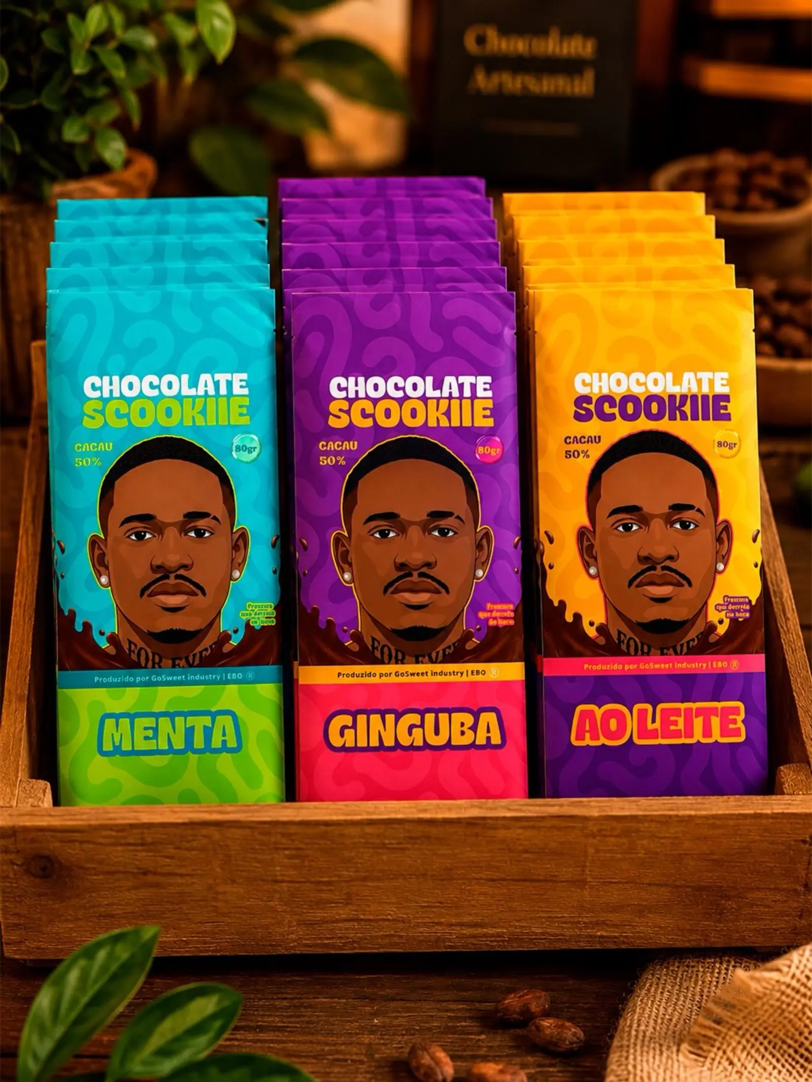 Chocolate Scookiie — Menta, Ginguba e Ao Leite